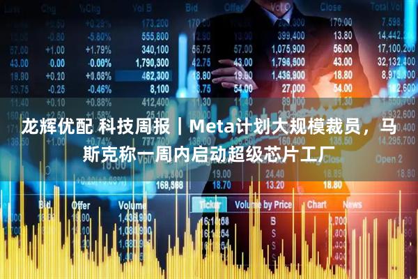 龙辉优配 科技周报｜Meta计划大规模裁员，马斯克称一周内启动超级芯片工厂
